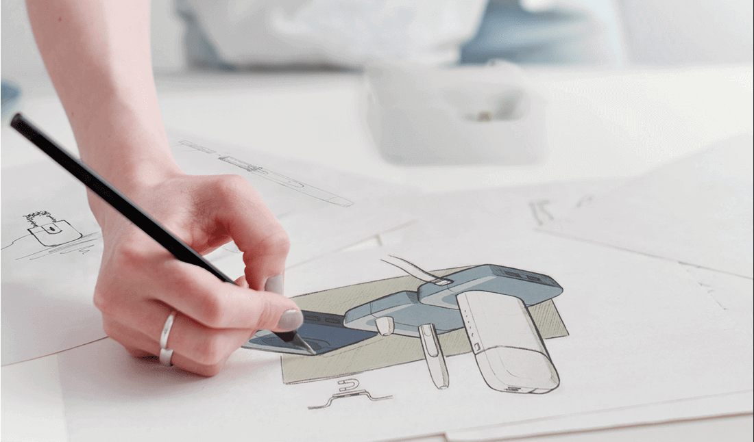 IQOS 3 Sketch Drawing