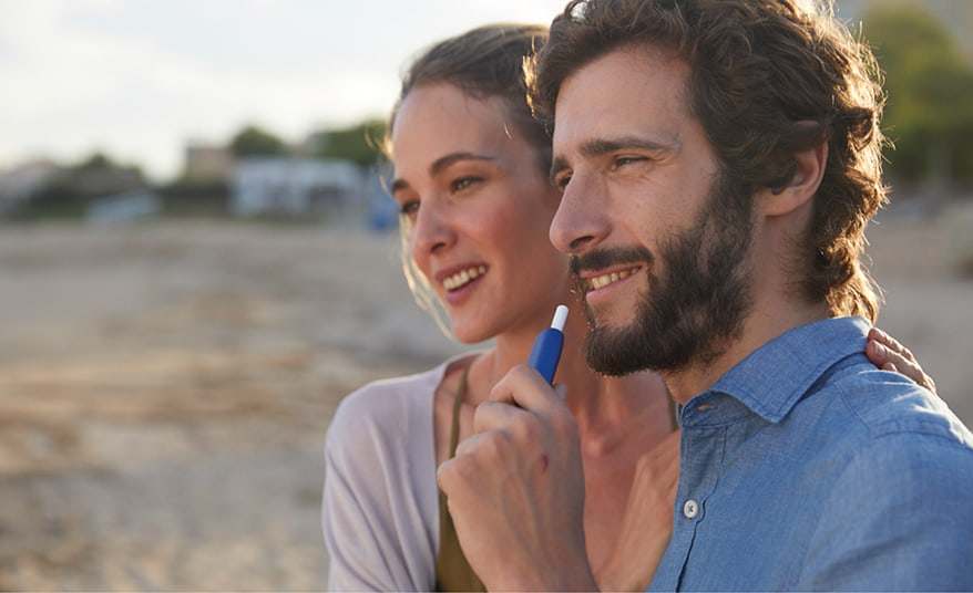 Couple Using IQOS 3 Multi Blue