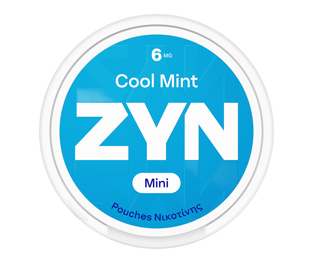 ZYN COOL MINT Mini 6mg - light blue nicotine pouch can