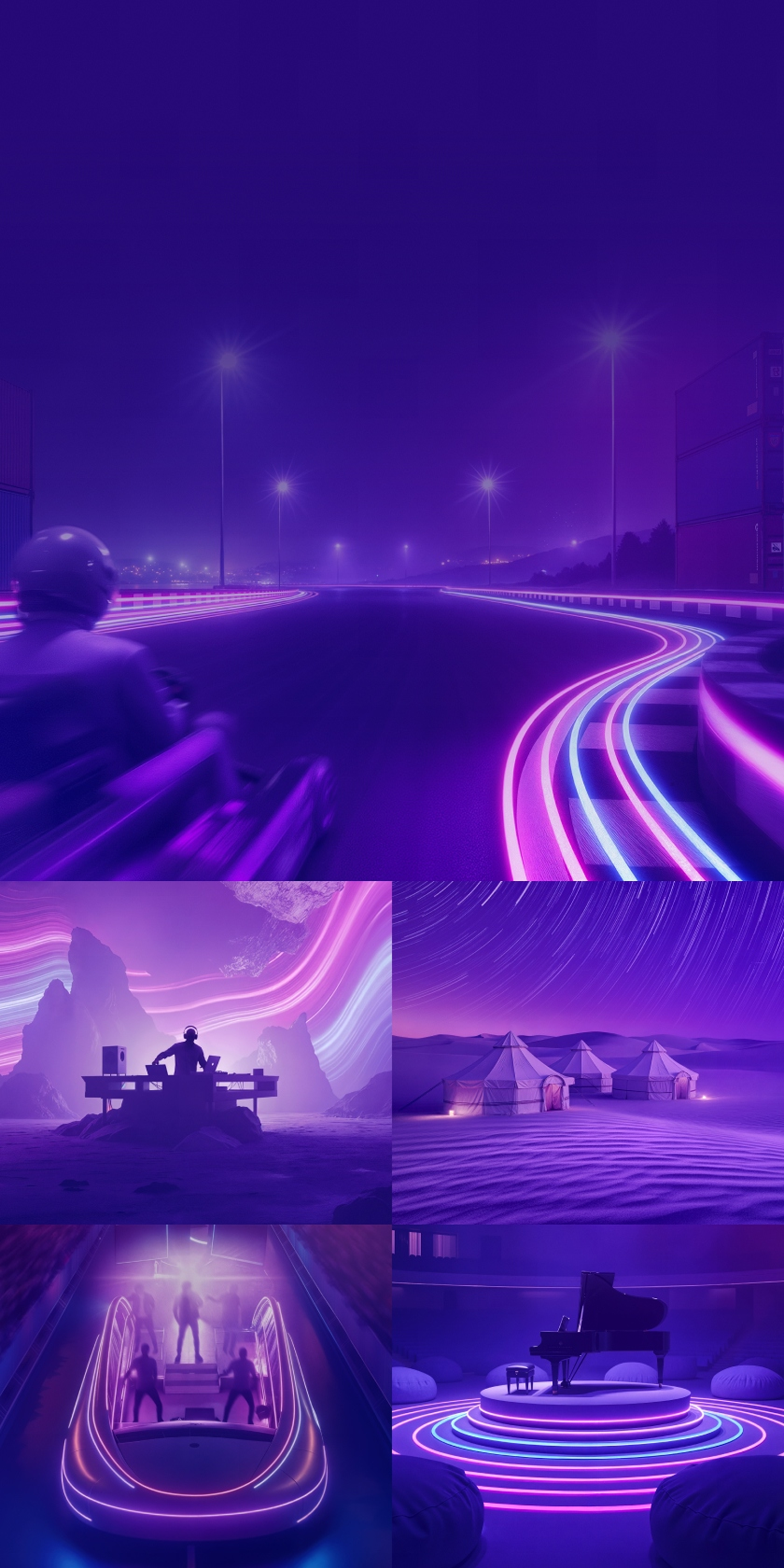 Two Electric Purple IQOS ILUMA i devices, with a lighting as background.