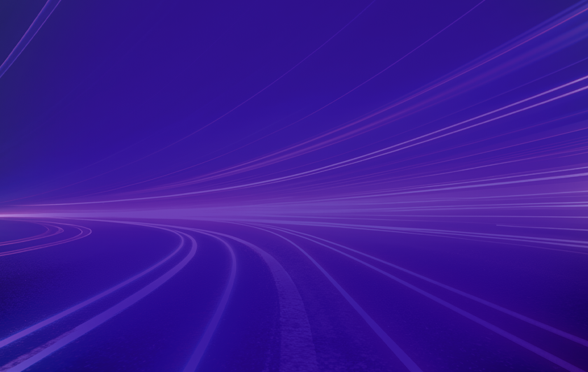 Go cart race circuit with neon colors.