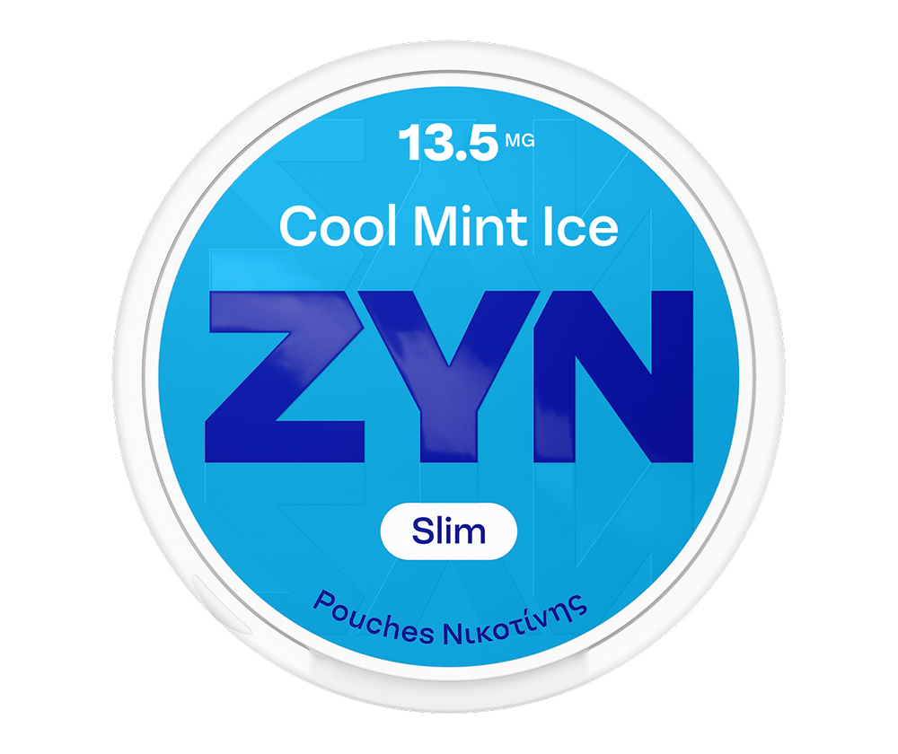 ZYN Cool Mint Ice 13.5mg - light blue nicotine pouch can