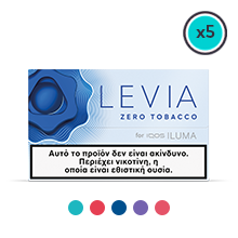 LEVIA Island Beat sticks χωρίς φύλλα καπνού το για IQOS ILUMA - μπλε πακέτο