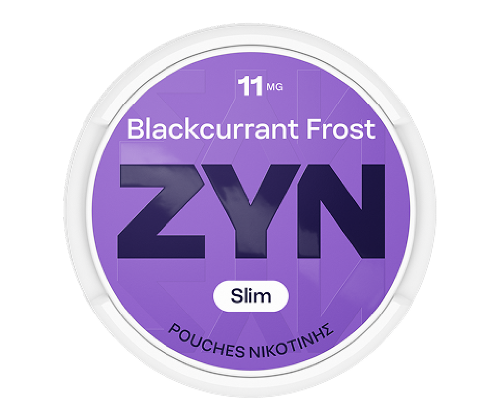 ZYN BLACKCURRANT Frost 11 mg - purple nicotine pouch can
