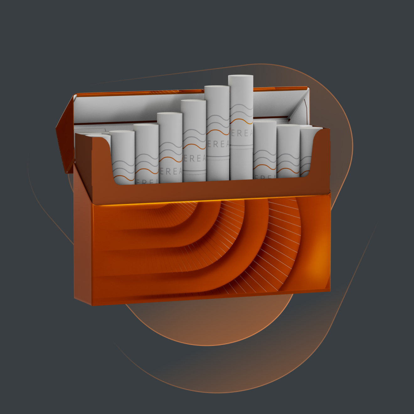 TEREA sticks stand out on an open TEREA pack