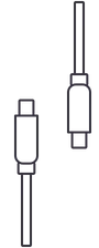 An illustration showing an AC Power Adaptor.