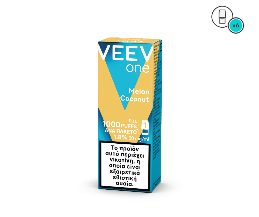 elfbar elfa kaufen VEEV ONE Pod Melon & Coconut – 18 mg nicotine – 1000 puffs main image 1