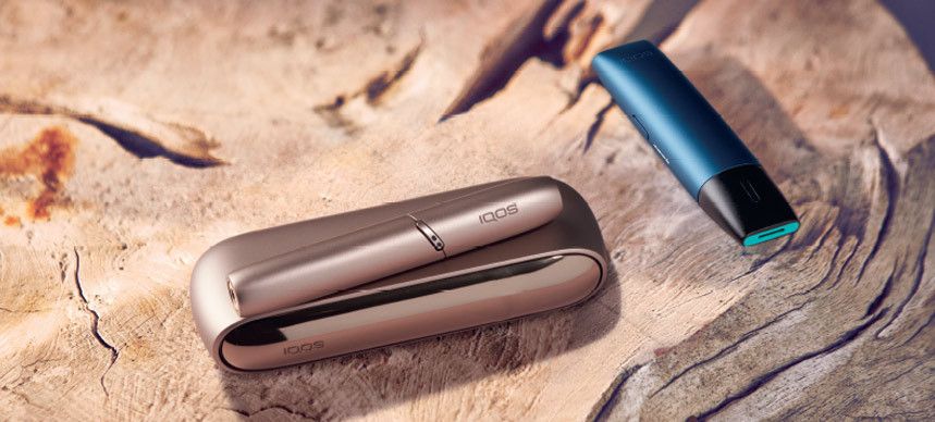 heated tobacco device IQOS 3 DUO and e-cigarette VEEV