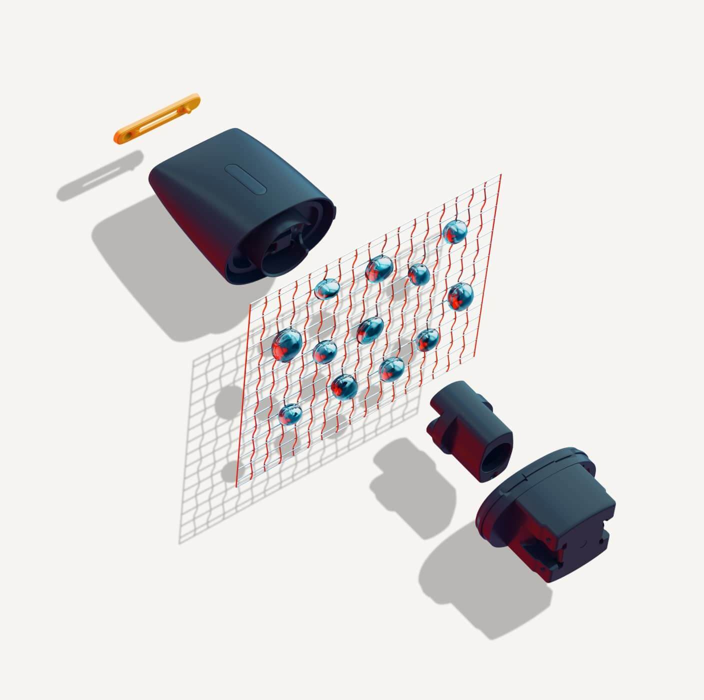 Graphical Representation of the MESH Technology within the IQOS VEEV for
consistent taste every time.
