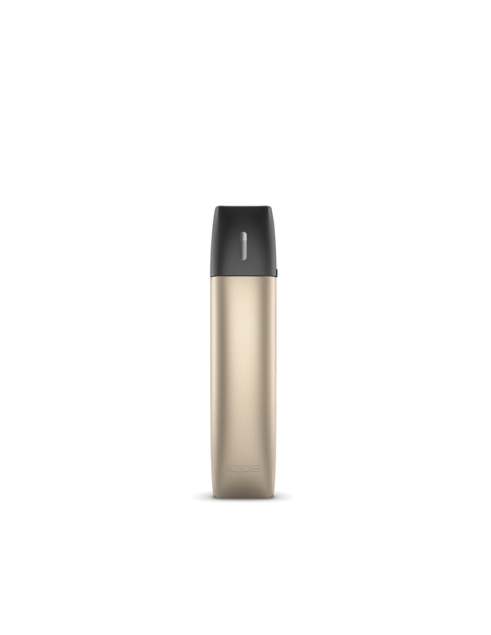 A brilliant gold IQOS VEEV device.
