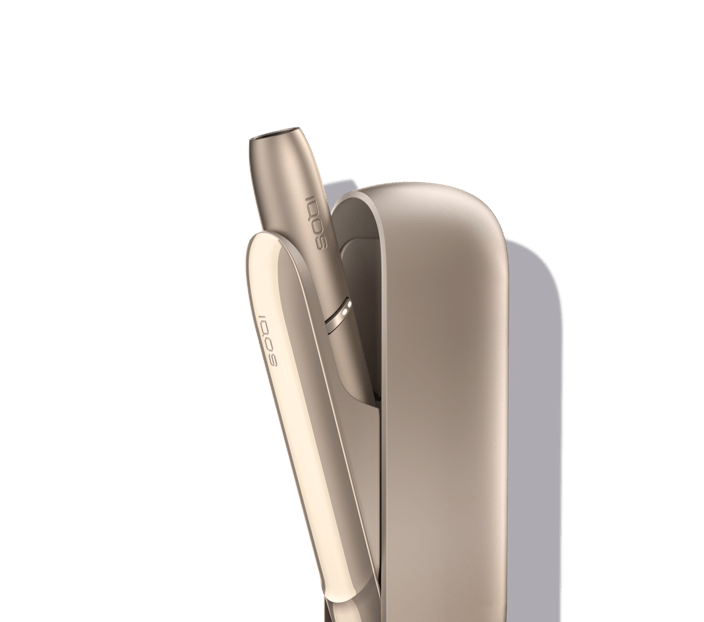 A golden IQOS 3 DUO.