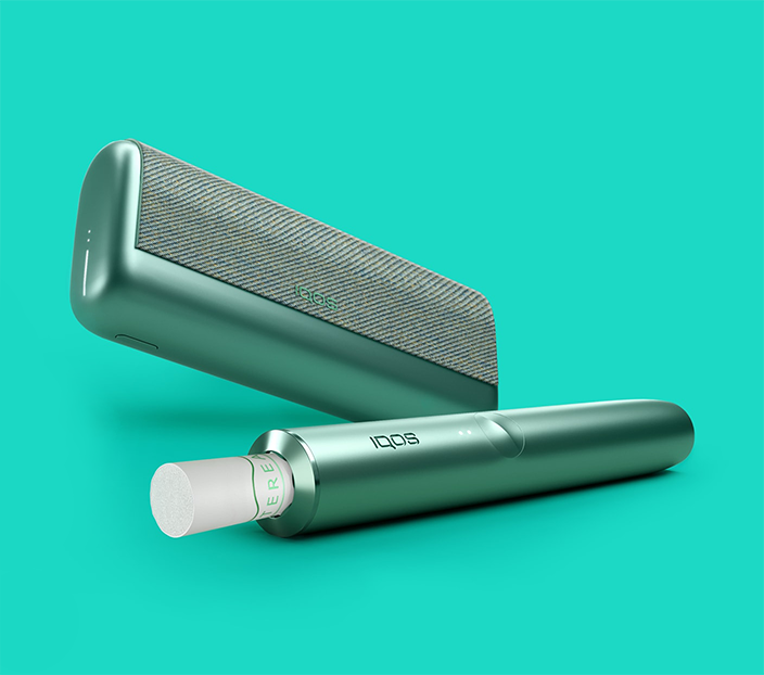 Βάση και φορτιστής τσέπης IQOS ILUMA PRIME σε χρώμα Jade Green