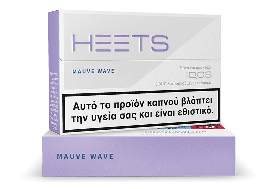 πακέτο ράβδων καπνού heets mauve wave