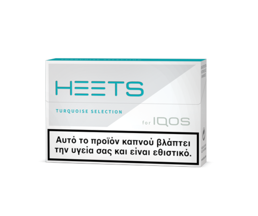 pack of heets tobacco sticks turquoise