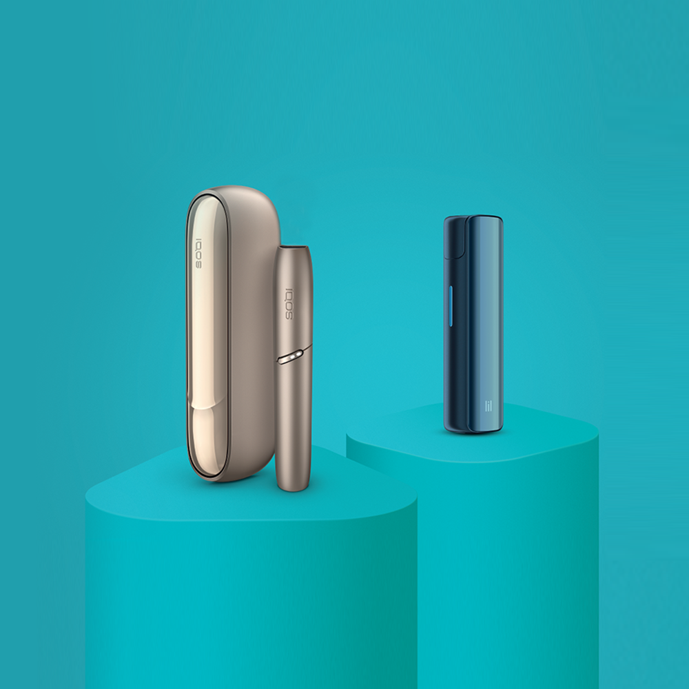 IQOS 3 DUO χρυσό και lil SOLID μπλε