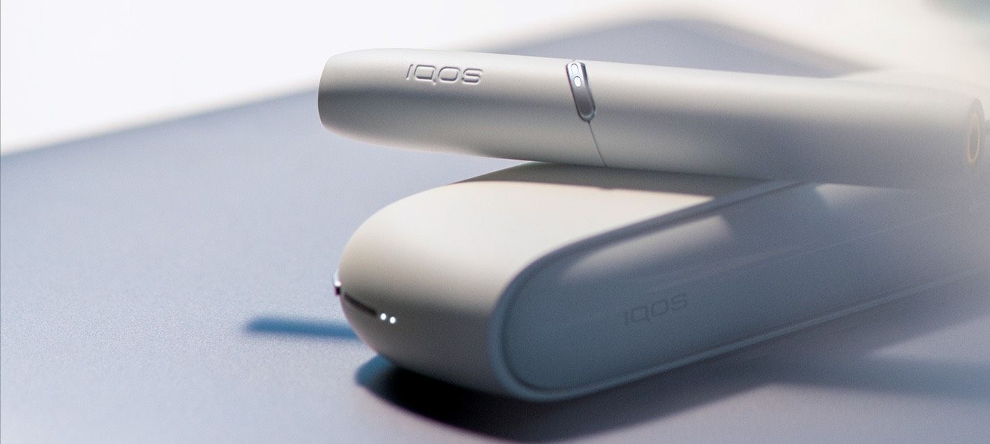 IQOS 3 DUO holder and pocket charger in Warm White