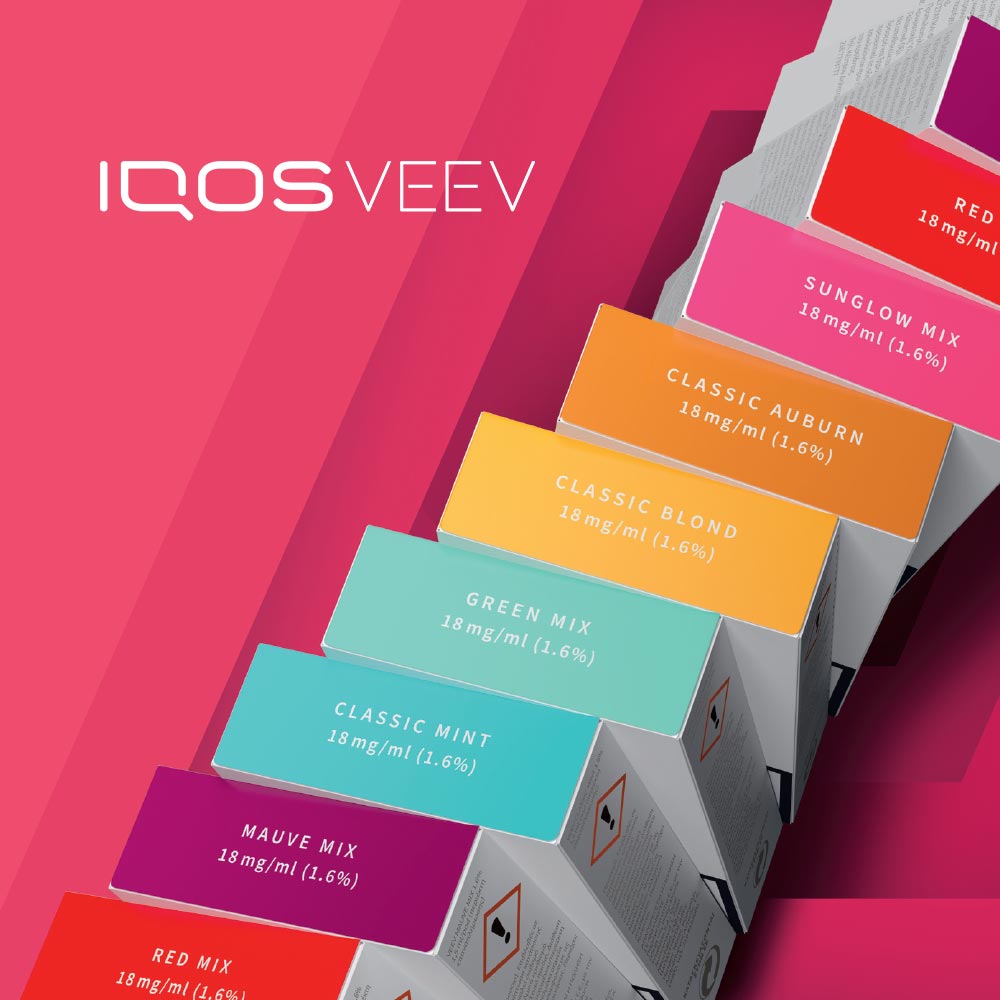 VEEV pods:  A journey of flavor quality with 7 e-liquid options