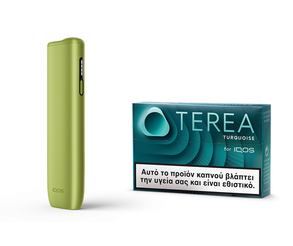 IQOS ILUMA i ONE Leaf Green & ένα πακέτο TEREA main
