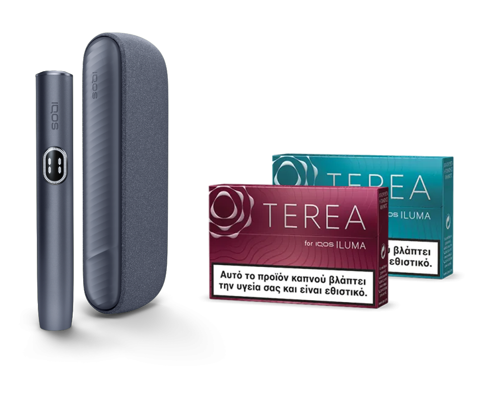 IQOS ILUMA i Midnight Black & two TEREA packs