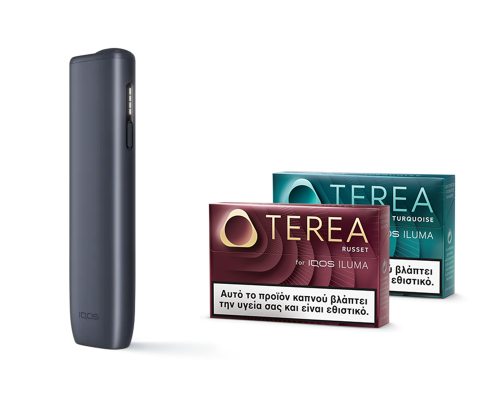 IQOS ILUMA i ONE Midnight Black New IQ& two TEREA packs main