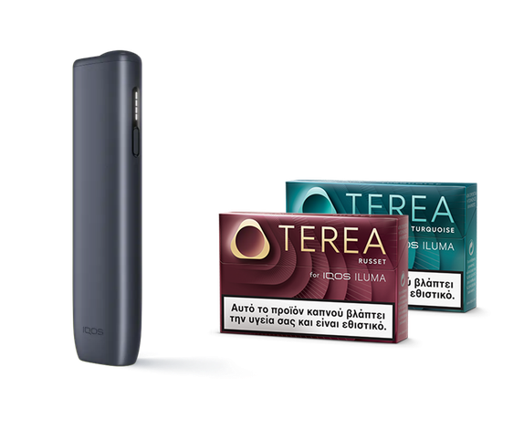 IQOS ILUMA i ONE Midnight Black New IQ& two TEREA packs main
