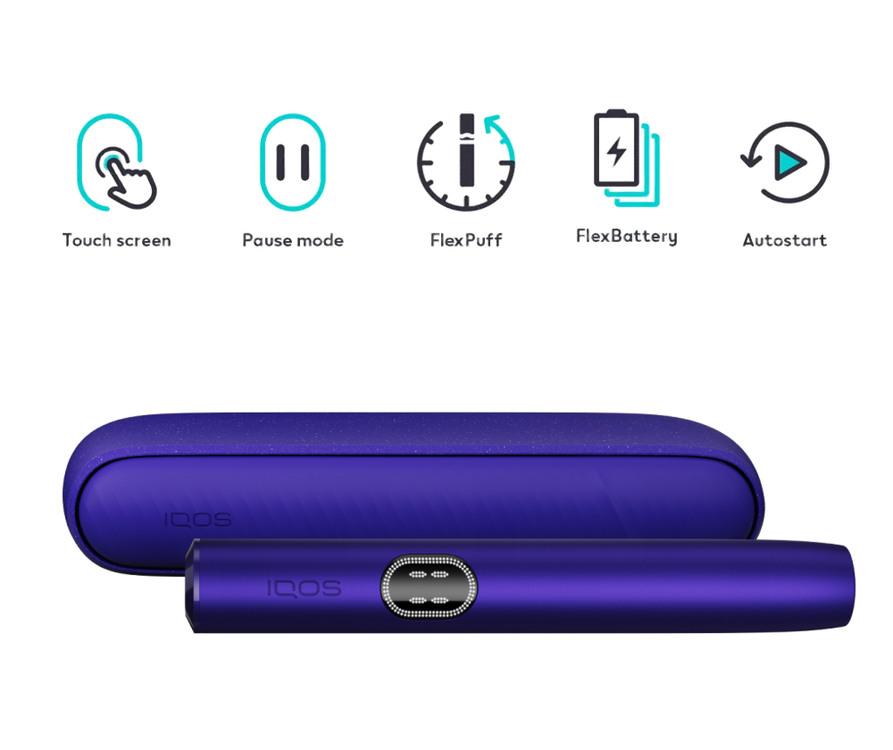 IQOS ILUMA i Electric Purple & two TEREA packs fullscreen