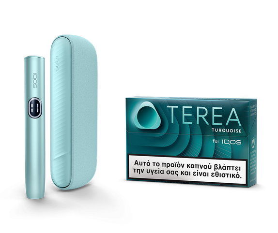 IQOS ILUMA i Breeze Blue & one TEREA pack main