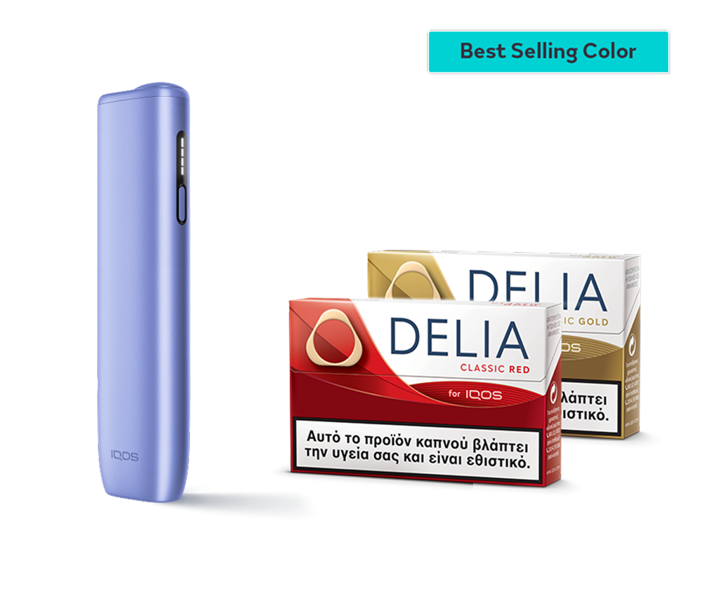Νέο IQOS ILUMA i ONE Digital Violet και δύο πακέτα DELIA fullscreen