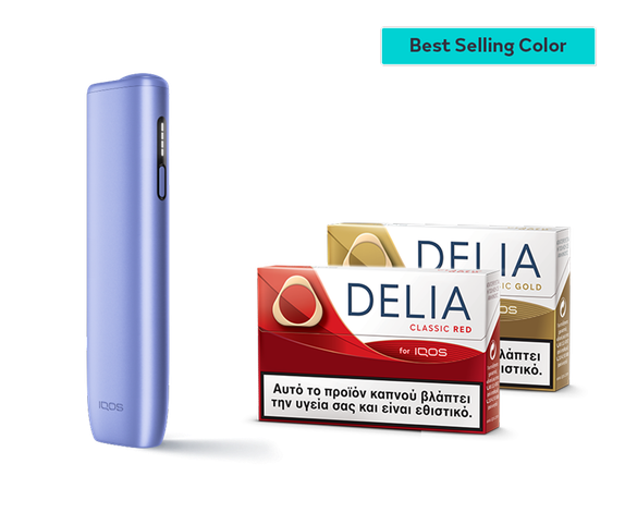 Νέο IQOS ILUMA i ONE Digital Violet και δύο πακέτα DELIA main