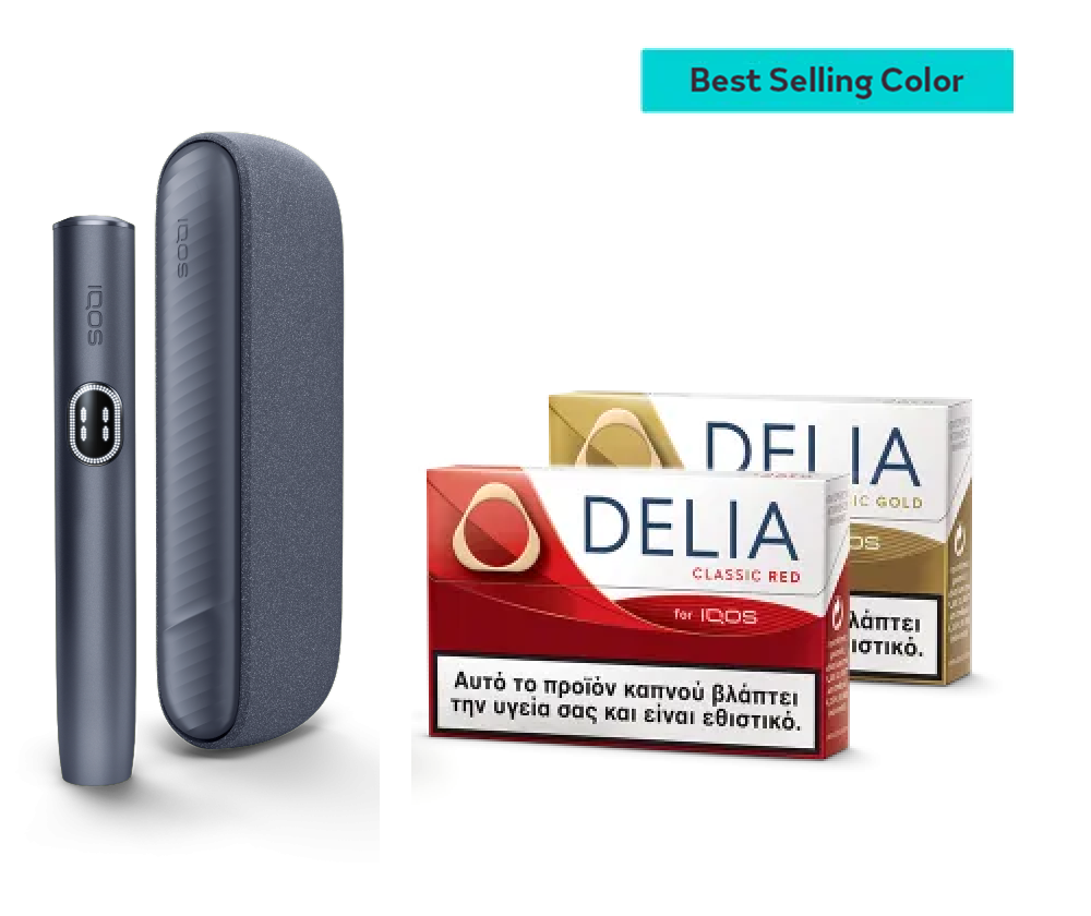 Νέο IQOS ILUMA i σε Midnight Black & δύο πακέτα DELIA fullscreen