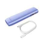 IQOS ILUMA i ONE Breeze Blue and a charging cable
