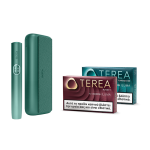 IQOS ILUMA i PRIME Aspen Green & two TEREA packs thumbnail