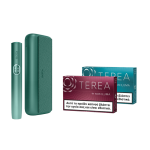IQOS ILUMA i PRIME Aspen Green & two TEREA packs