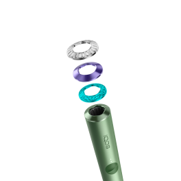 Choose one of three rings for the end of your Holder.