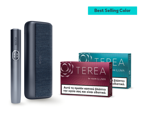 IQOS ILUMA i PRIME Midnight Black & two TEREA packs