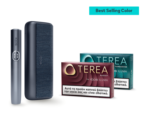 IQOS ILUMA i PRIME Midnight Black & two TEREA packs